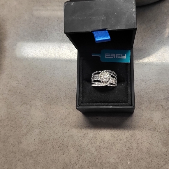 Effy 1.58 carat 14k white gold size 7 ring - Picture 1 of 9